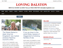 Tablet Screenshot of lovingdalston.co.uk